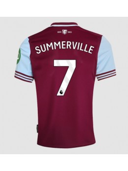 West Ham United Crysencio Summerville #7 Replika Hemmakläder 2024-25 Kortärmad